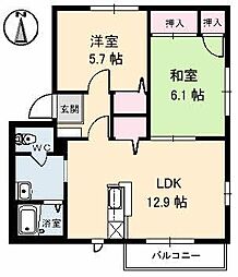 間取図画像 2LDK