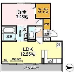 桜サライ 1LDKの間取図画像