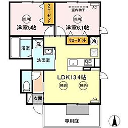 間取図画像 2LDK