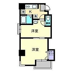 シティホワイト 2Kの間取図画像