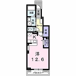 グレイスハイム6 ワンルームの間取図画像