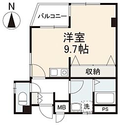 エミナール上福岡 ワンルームの間取図画像