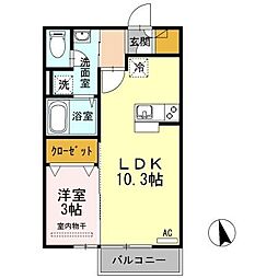 間取図画像 1LDK