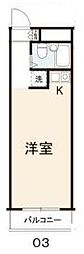 コート今里 ワンルームの間取図画像