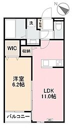 The Kamifukuoka 1LDKの間取図画像