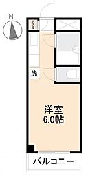 コーポ川添 ワンルームの間取図画像