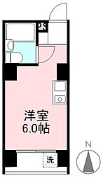 ブライトハウス ワンルームの間取図画像