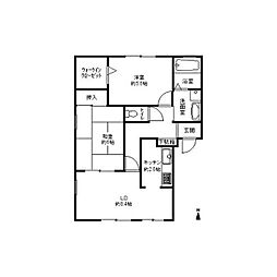 フォブールマルサンA 2LDKの間取図画像