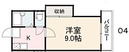 コート林 ワンルームの間取図画像