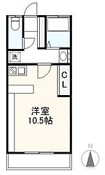 Reno-bancho 1Kの間取図画像