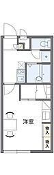 レオパレスグルーデテンポ 1Kの間取図画像