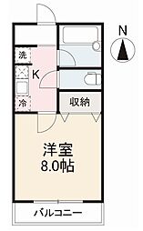 間取図画像 1K