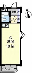 アルファ西宝町 1Kの間取図画像