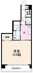 MinePalace 1Kの間取図画像
