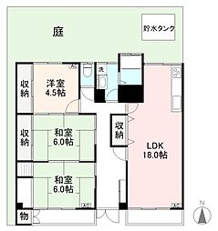 さくら番町ハウス 3LDKの間取図画像