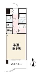 エンスエニョ21 1Kの間取図画像