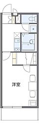 レオパレスレインボーロード 1Kの間取図画像