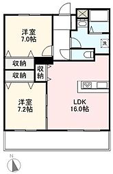 ロイヤルハイムRR 2LDKの間取図画像