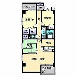 スクエアイマザト 3LDKの間取図画像