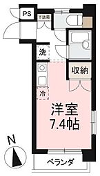 ラヴィエ番町 ワンルームの間取図画像