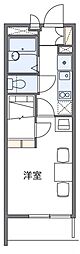 レオパレスサンサン木の実 1Kの間取図画像