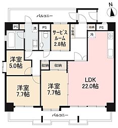 ルポーゼ・セルソ 3SLDKの間取図画像