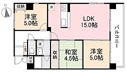 紫雲町ステージワン 3LDKの間取図画像