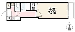 マンションロイヤルホワイト 1Kの間取図画像