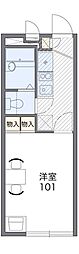 レオパレス浜ノ丁 1Kの間取図画像