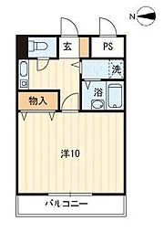 リマーク上之町 1Kの間取図画像
