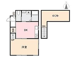 Kコーポ 1DKの間取図画像
