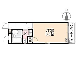 AROLEXハイツ 1Kの間取図画像