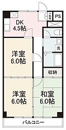 Fコーポ 3DKの間取図画像