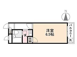 AROLEXハイツ 1Kの間取図画像