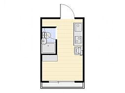 エステート番町ハウス ワンルームの間取図画像