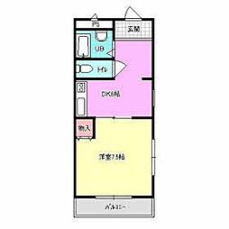 イッツ 1DKの間取図画像