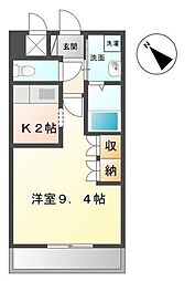 センチュリーM 1Kの間取図画像