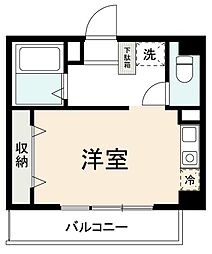 パテルノステル ワンルームの間取図画像