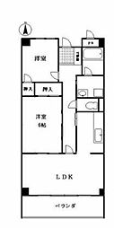 アルファエステート高松町 2LDKの間取図画像