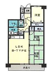 マイハウス屋島 2SLDKの間取図画像