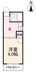 コート西宝町 1Kの間取図画像