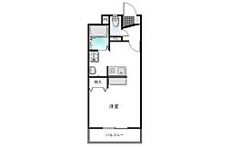 オレンジコート栗林 ワンルームの間取図画像
