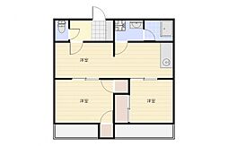 リゾンテ 3DKの間取図画像