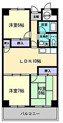 アーバン茜 3LDKの間取図画像