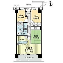 サーパス太田 2SLDKの間取図画像
