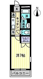 アイランドガーデン山田 1Kの間取図画像