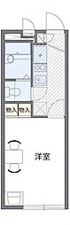 レオパレス浜ノ丁 1Kの間取図画像