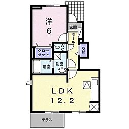 ルース・デラ・プレッソ3 1LDKの間取図画像