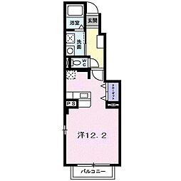 リヴァード・プレッソ2 ワンルームの間取図画像