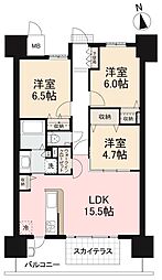 ロイヤルガーデン太田駅西 3LDKの間取図画像